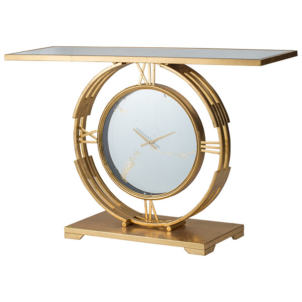 Консоль с часами "Ребекка" 120х40х81 см - изображение 1