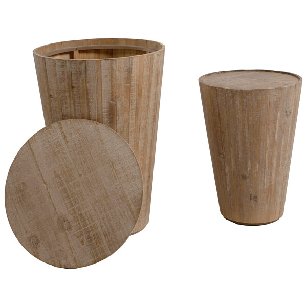 Чайные столики с крышкой из ели "Юдо", 2 штуки - изображение 1