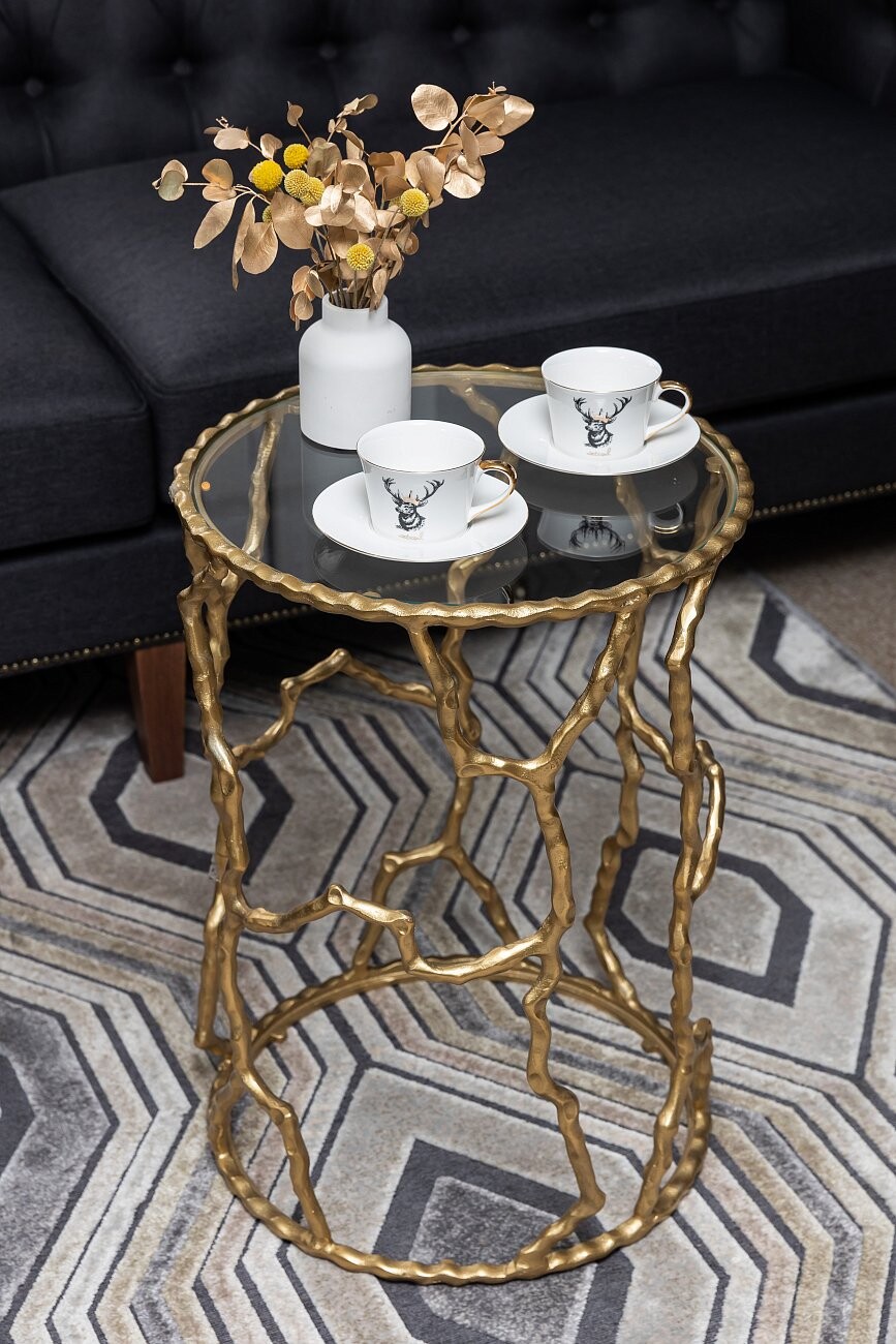 Чайный столик круглый "Элисон" 43 см - изображение 5