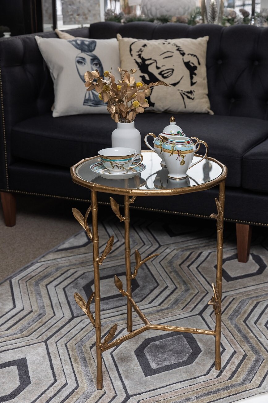 Чайный столик круглый "Эмиль" 44 см - изображение 4