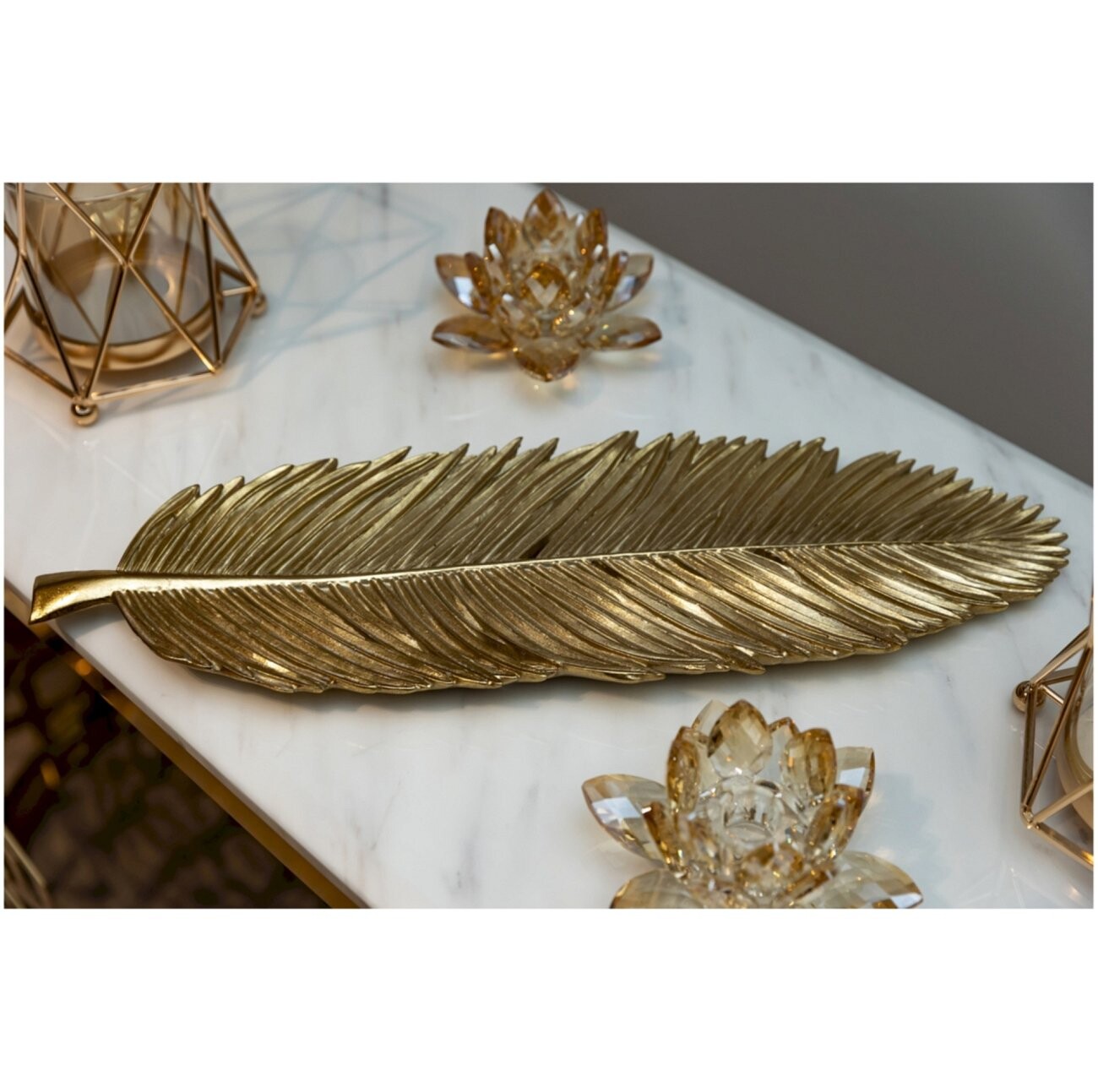 Декор настольный "Лист" 48 см - изображение 5