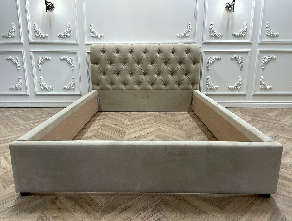 Кровать подростковая с мягкой спинкой 140х200 бежевая Sweet Dreams ...