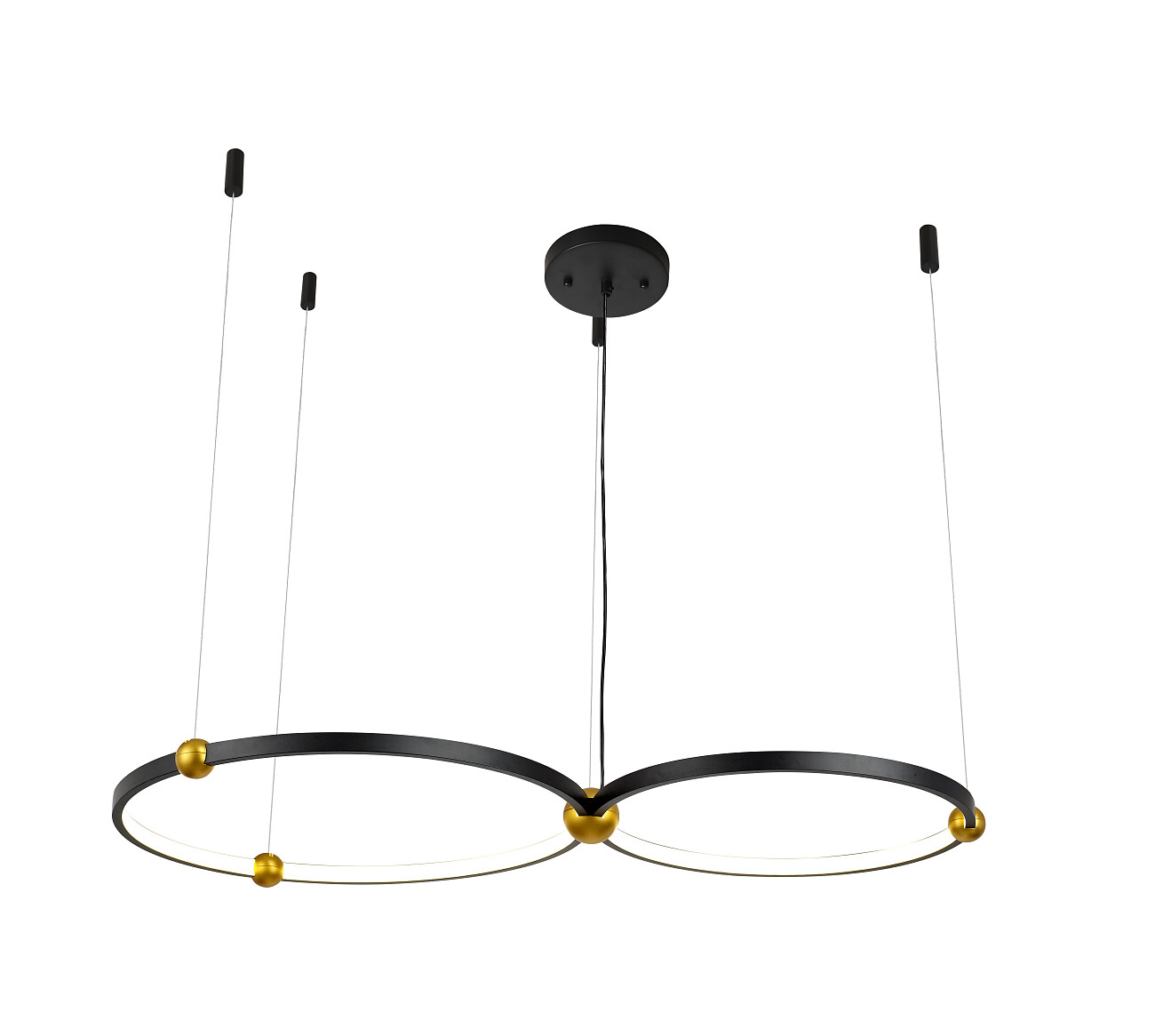 Подвесной светильник светодиодный Black ring черный - изображение 2