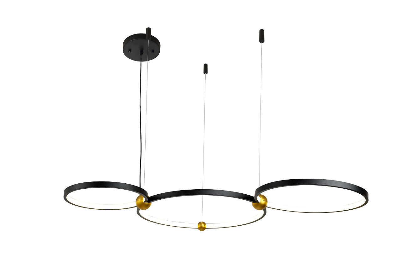 Подвесной светильник светодиодный Black ring черный - изображение 3