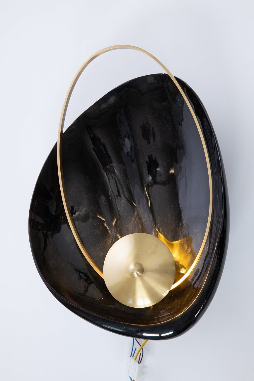 Бра светодиодное левостороннее "Ракушка черная" - изображение 2