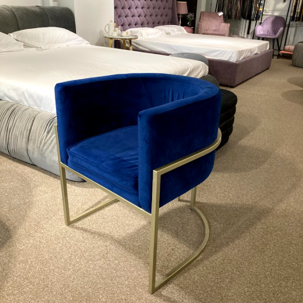 Кресло с мягкими подлокотниками синее Julius Cobalt - изображение 2