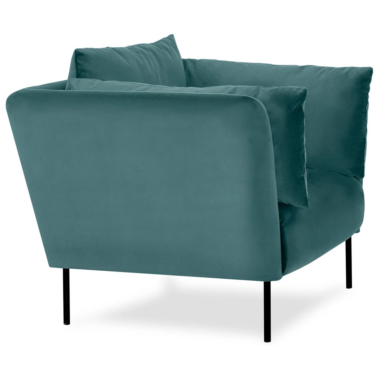 Кресло с мягкими подлокотниками бирюзовое Copenhagen - изображение 3