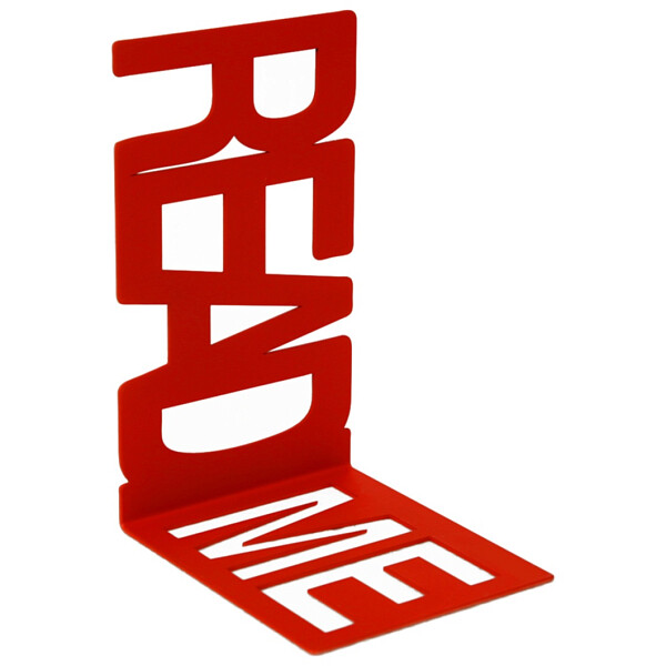 Держатель для книг "README" красный - изображение 1