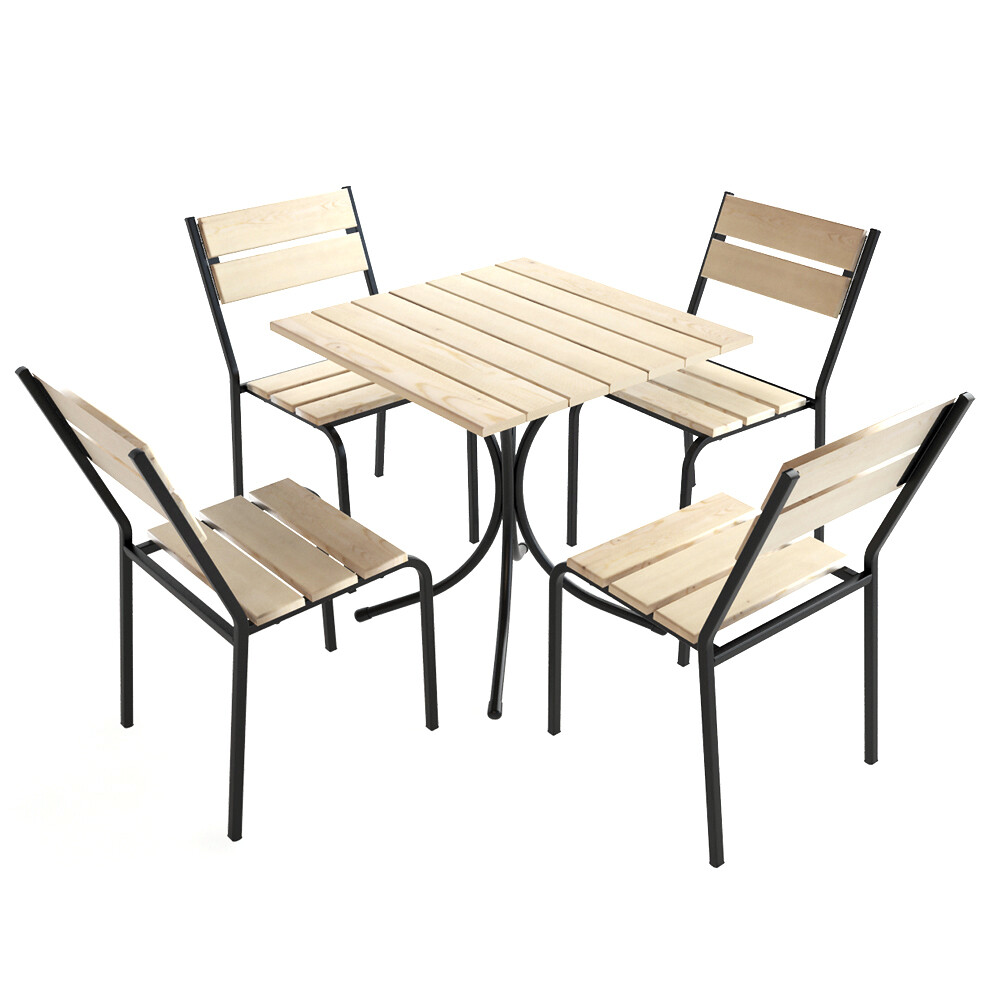 столы и стулья металлические для дачи