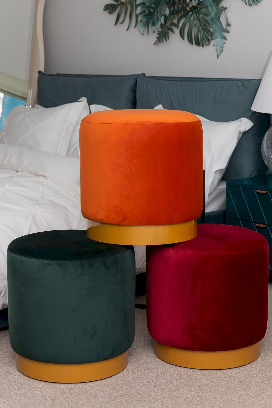 Пуф Osman зеленый с золотом (ривьера) - изображение 3