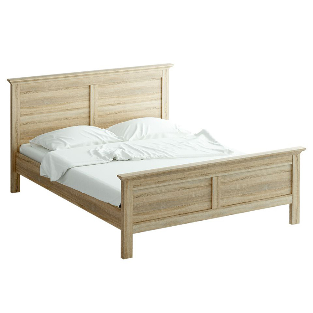 Кровать деревянная двуспальная 160х200 бежевая Reina