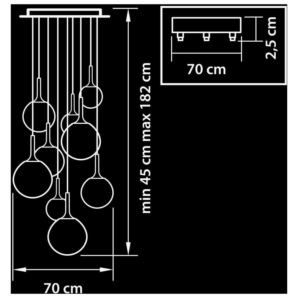 Люстра подвесная шампань, белый Globo 813093 - изображение 2