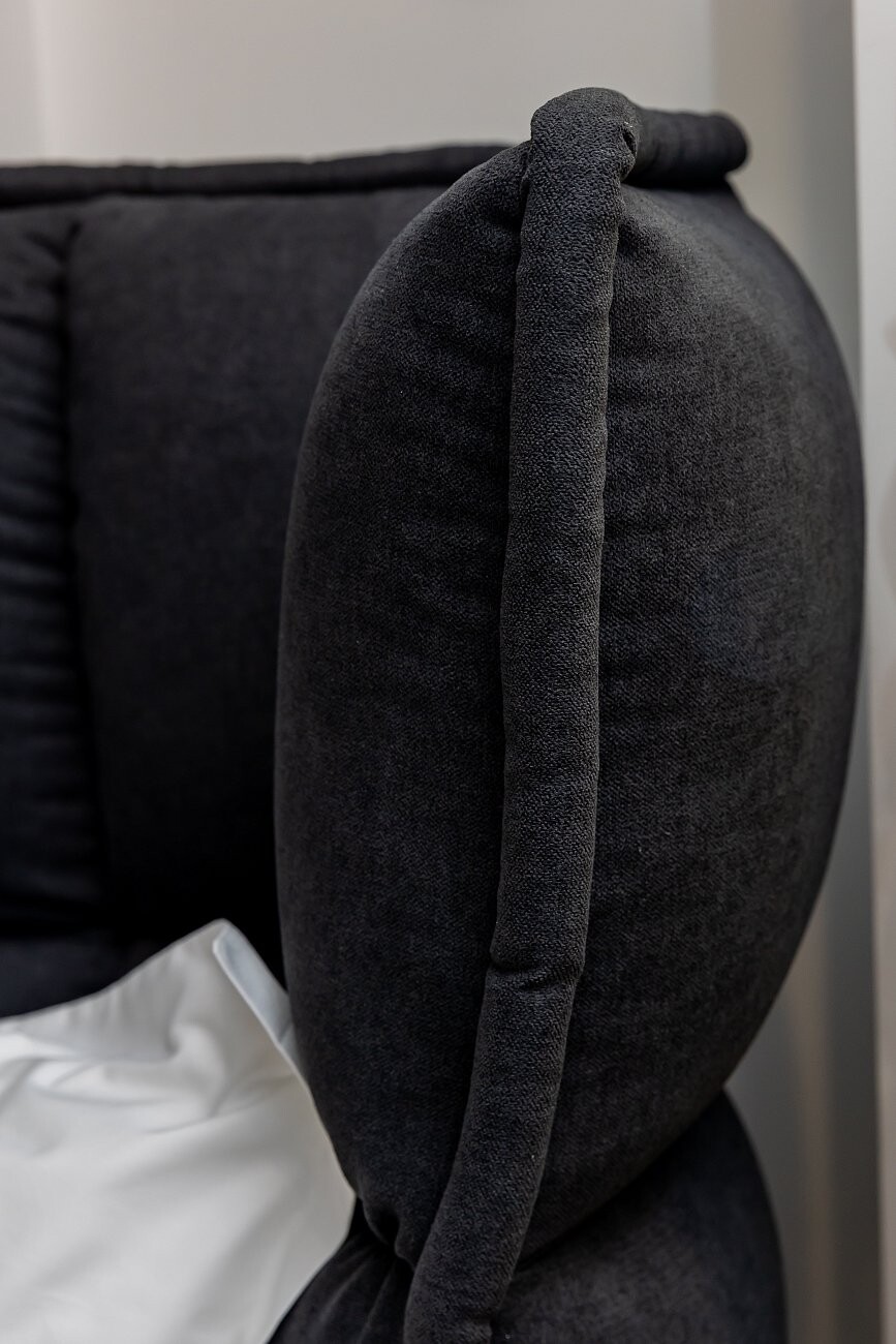 Кровать Husk2 двуспальная 180х200 черная - изображение 7