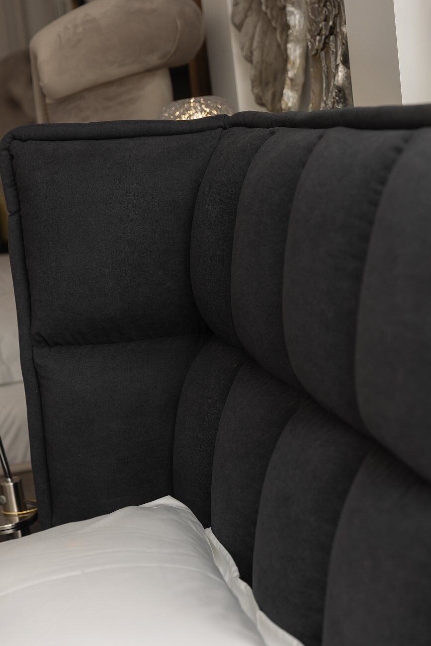 Кровать Husk2 двуспальная 180х200 черная - изображение 8