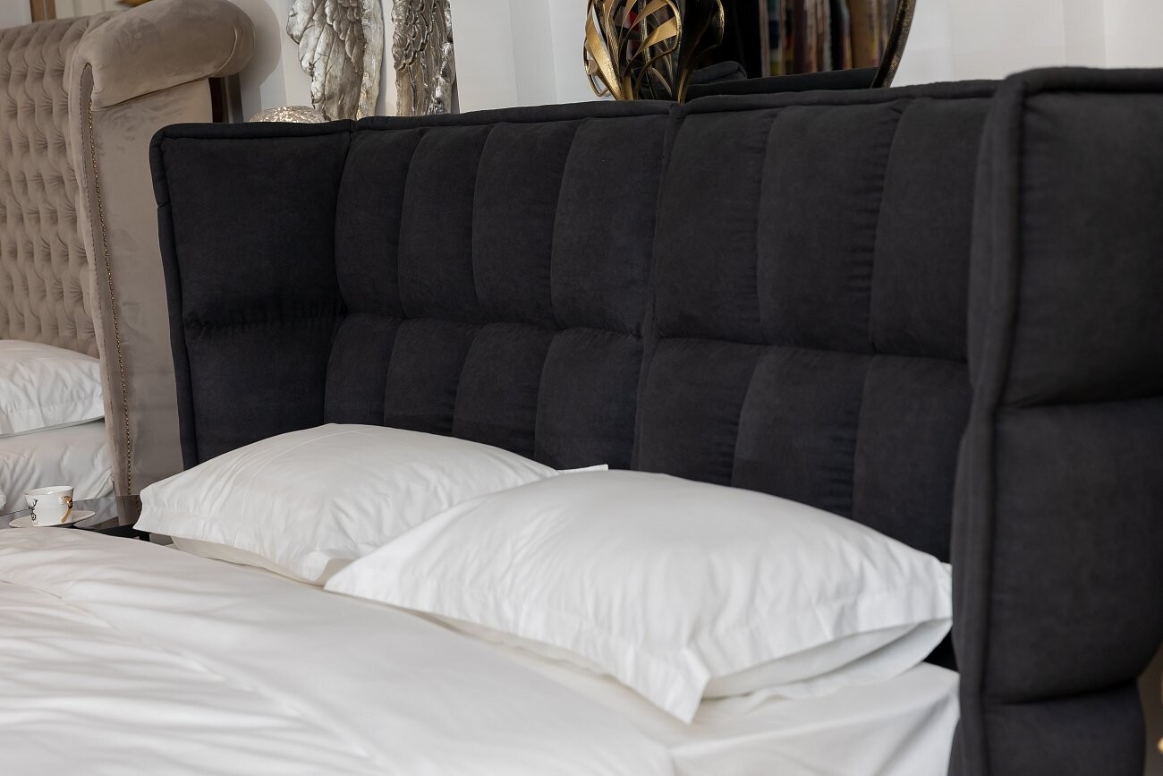 Кровать Husk2 двуспальная 180х200 черная - изображение 9