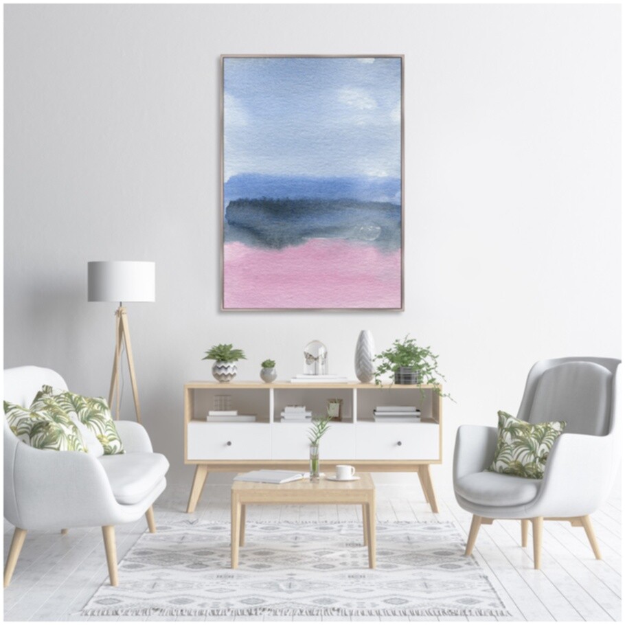 Репродукция картины на холсте 75х105 см Early spring sky - изображение 3