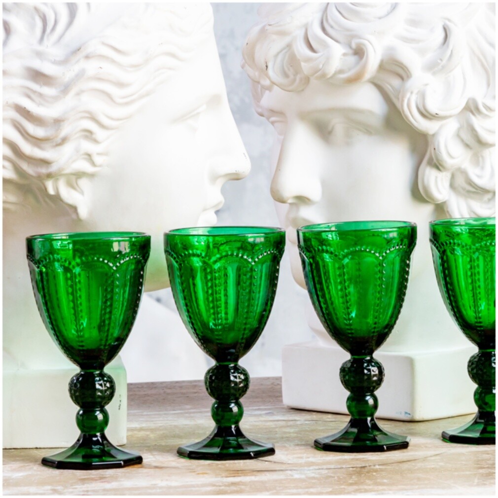 Набор бокалов из 6 штук стеклянный изумрудный «Меркури» - изображение 11