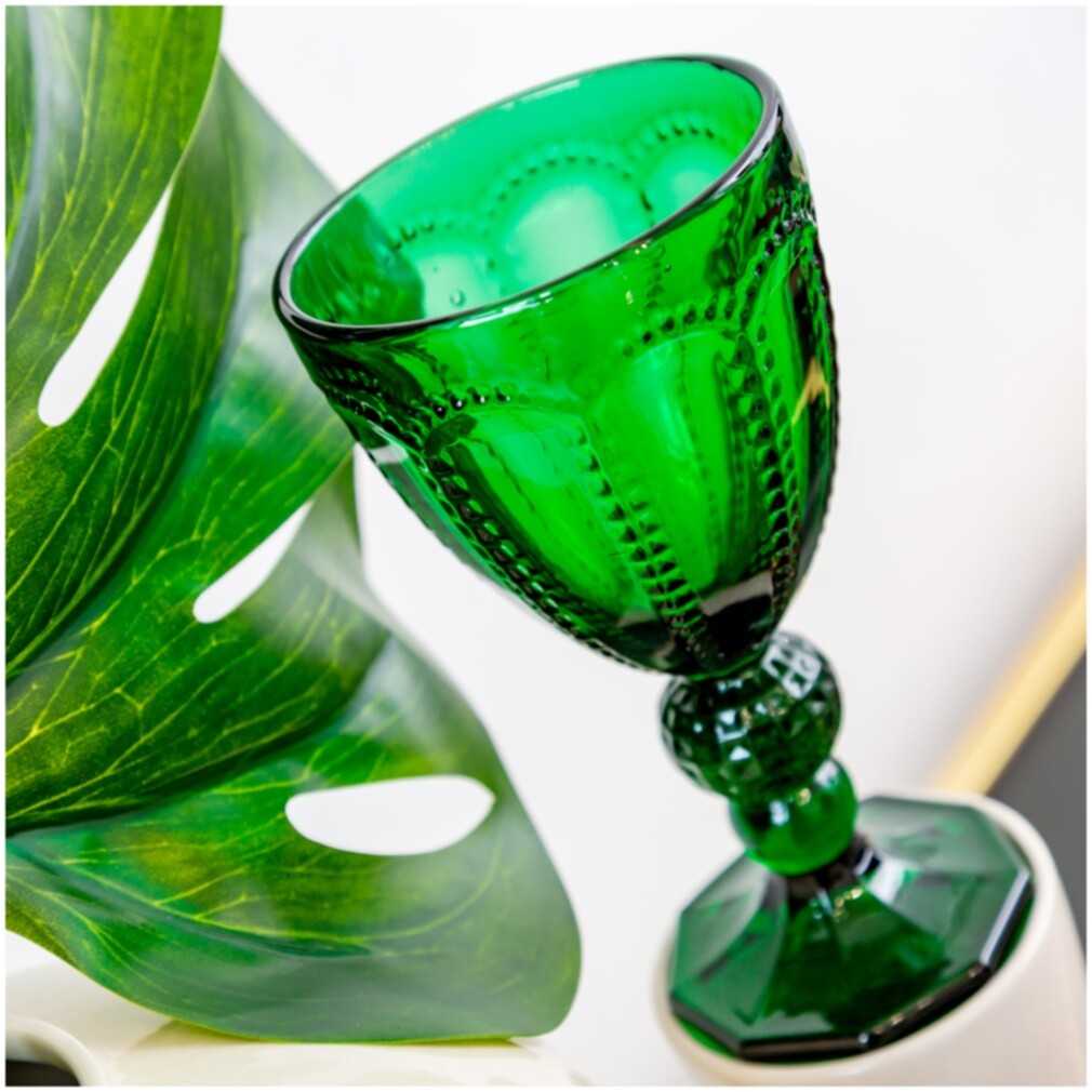 Набор бокалов из 6 штук стеклянный изумрудный «Меркури» - изображение 7