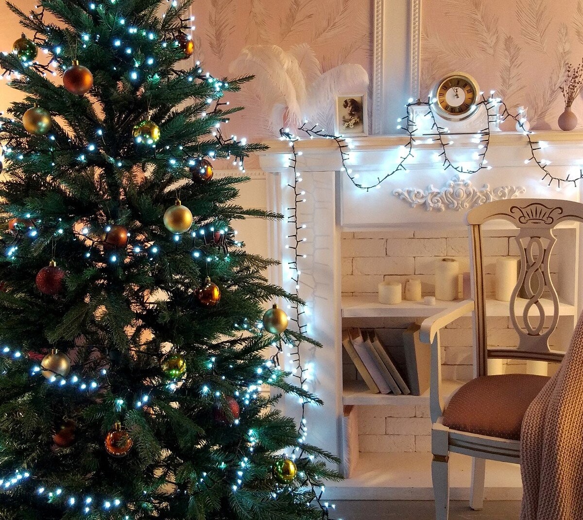 Гирлянда электрическая 14 м, холодный белый свет Winter Glade - изображение 3