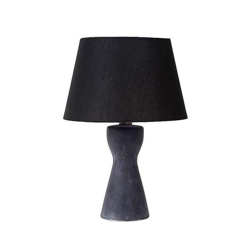 Черная лампа купить. Настольная лампа Lucide Ramzi 47507/81/43. Настольная лампа с черным абажуром. Настольная лампа черная. Светильник настольный (черный).