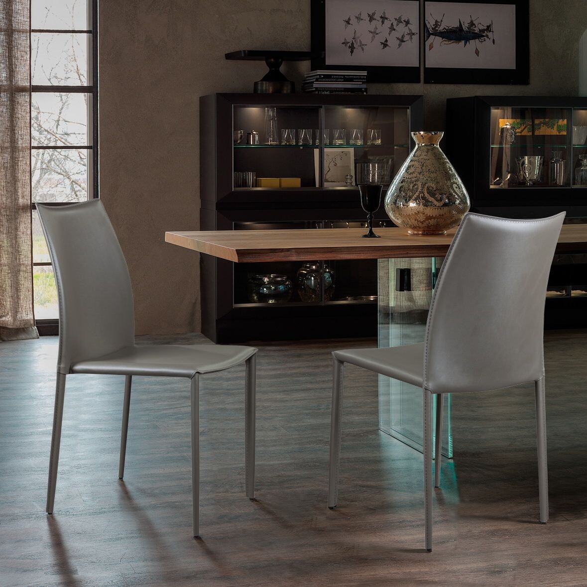 Стул со спинкой серый Rolf - изображение 5