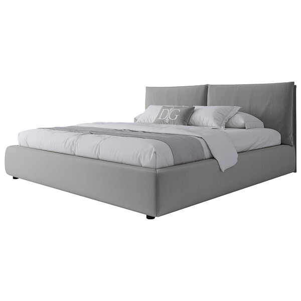 Кровать евро 200х200 серая Bubble - изображение 1