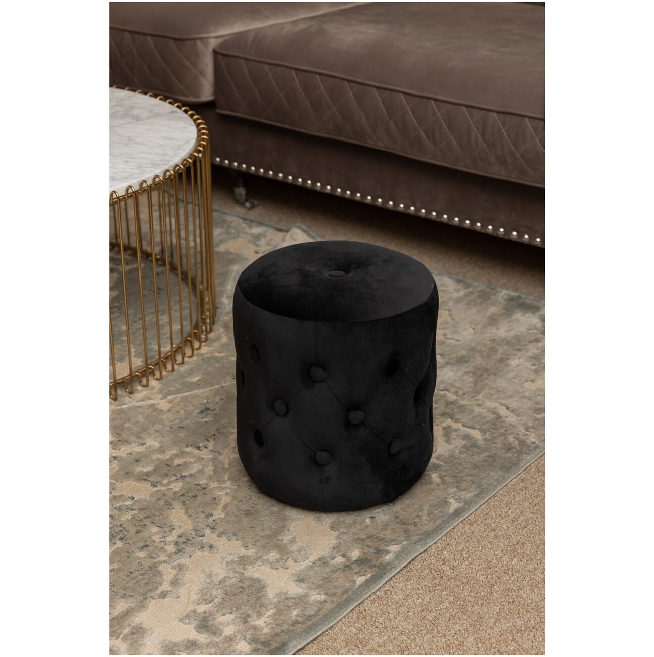 Пуф Passion малый черный Riviera 100 - изображение 2