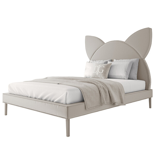 Кровать детская 140х200 светло-бежевая Kitty - изображение 1