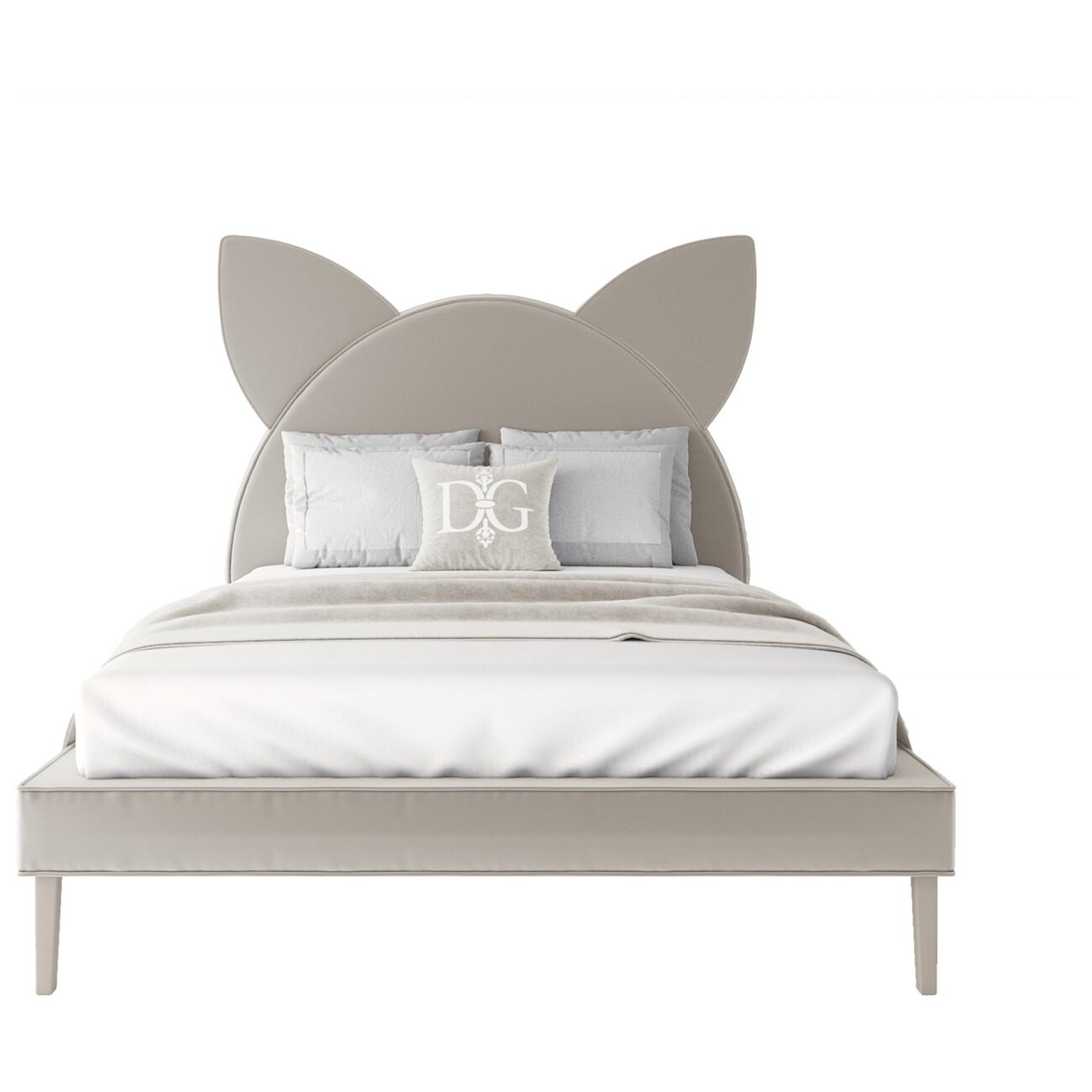 Кровать детская 140х200 светло-бежевая Kitty - изображение 2