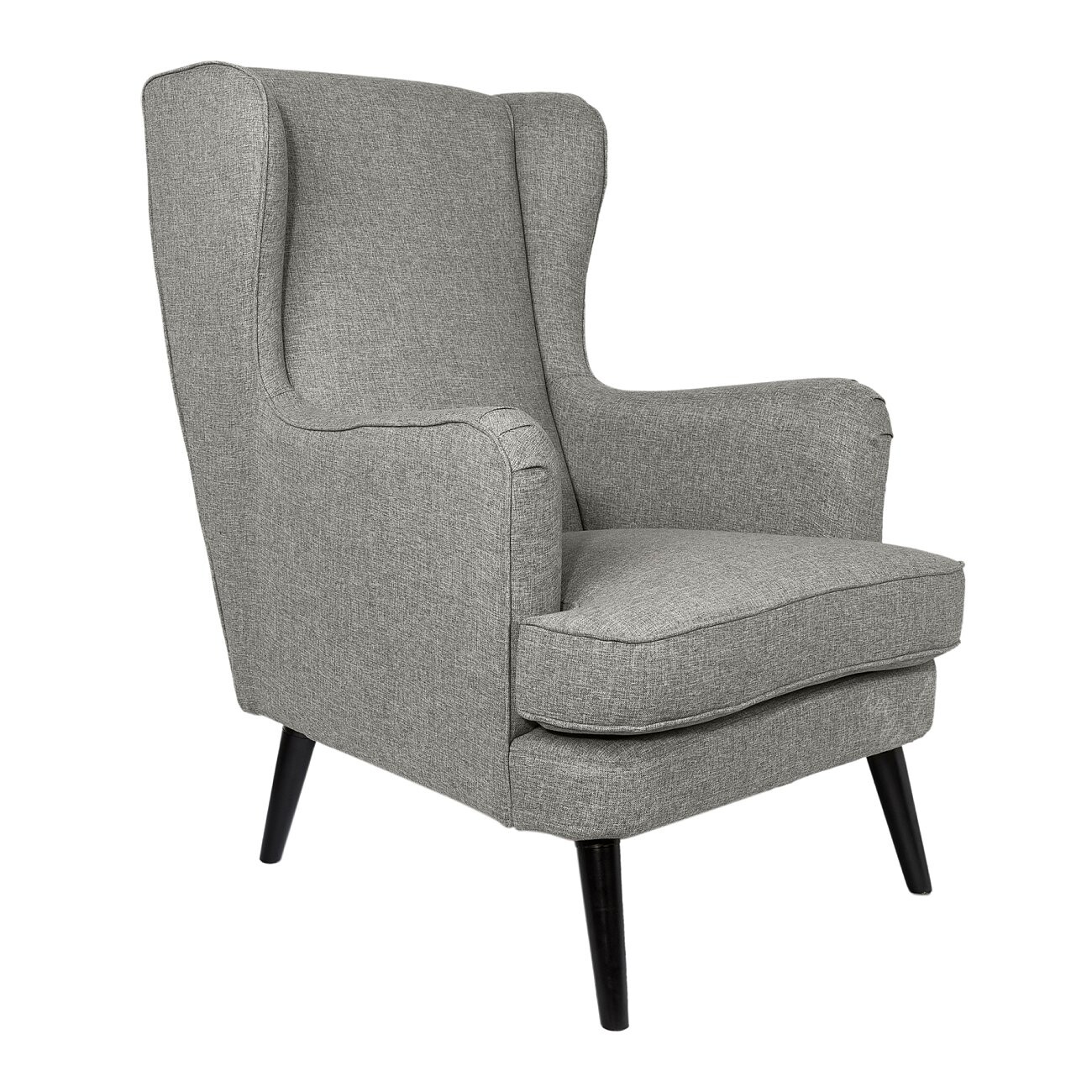 Кресло с ушами высокое серое Agatha Christie - изображение 2