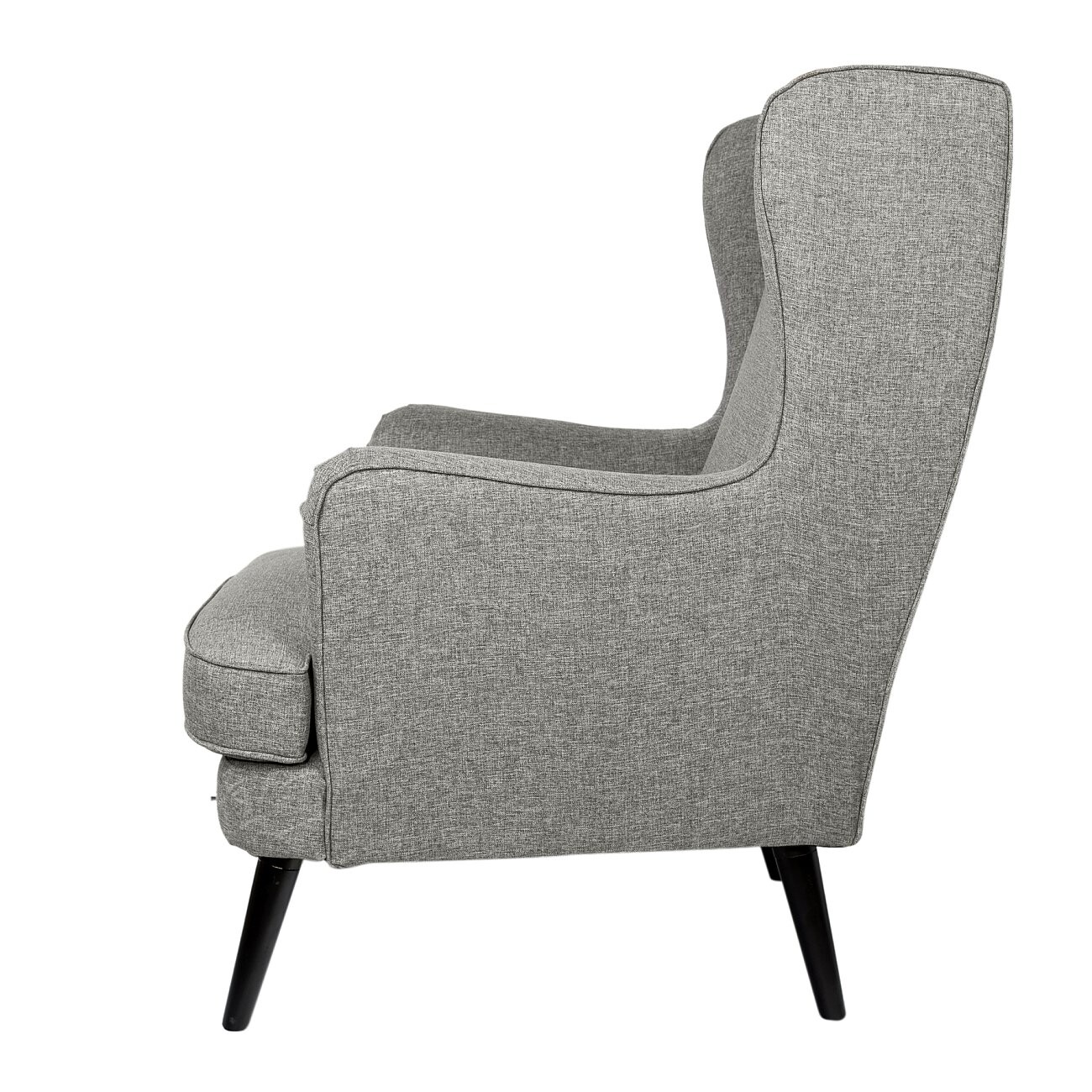 Кресло с ушами высокое серое Agatha Christie - изображение 3