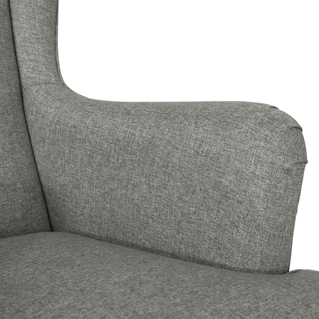 Кресло с ушами высокое серое Agatha Christie - изображение 5