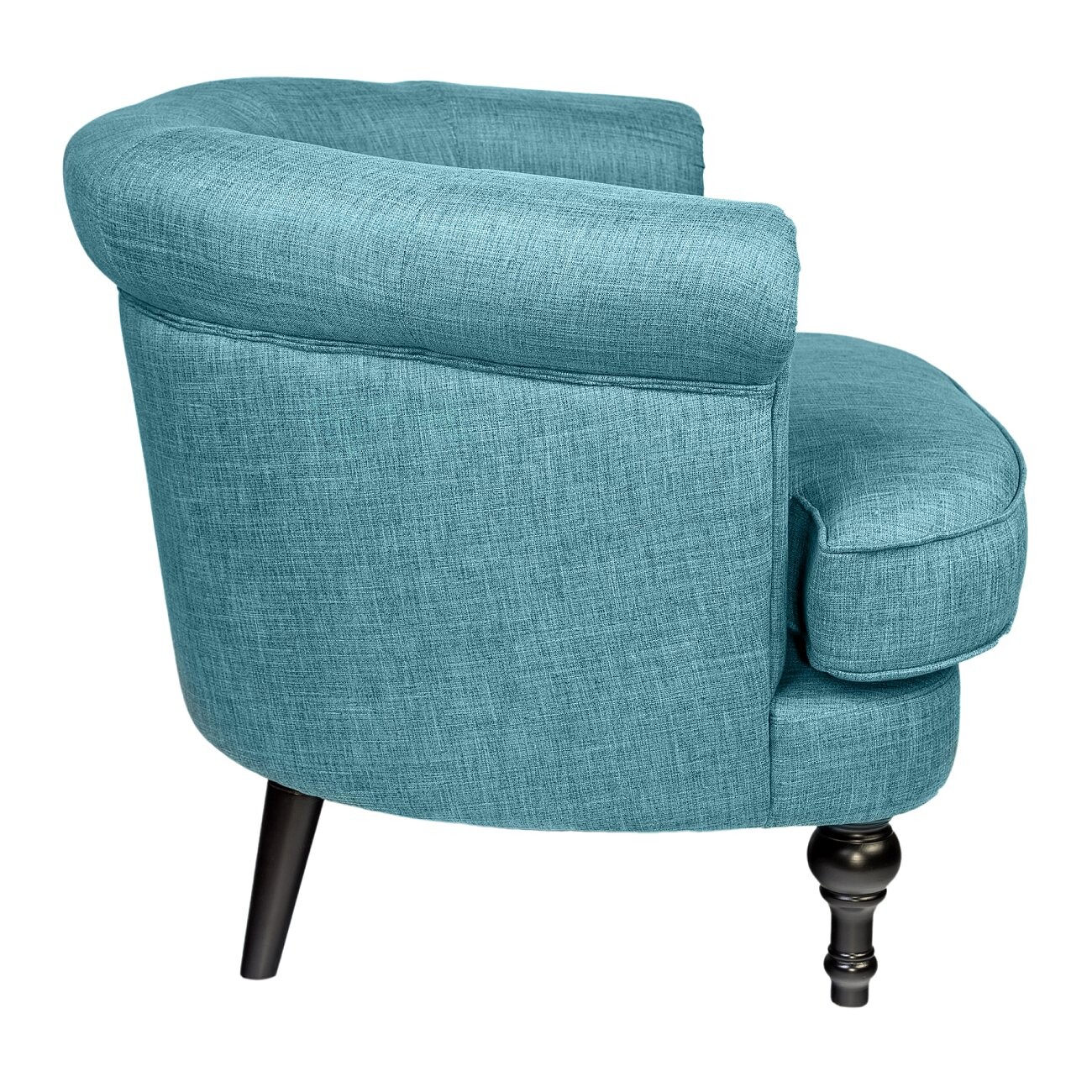 Кресло маленькое с низкой спинкой голубое Charlotte Bronte - изображение 4