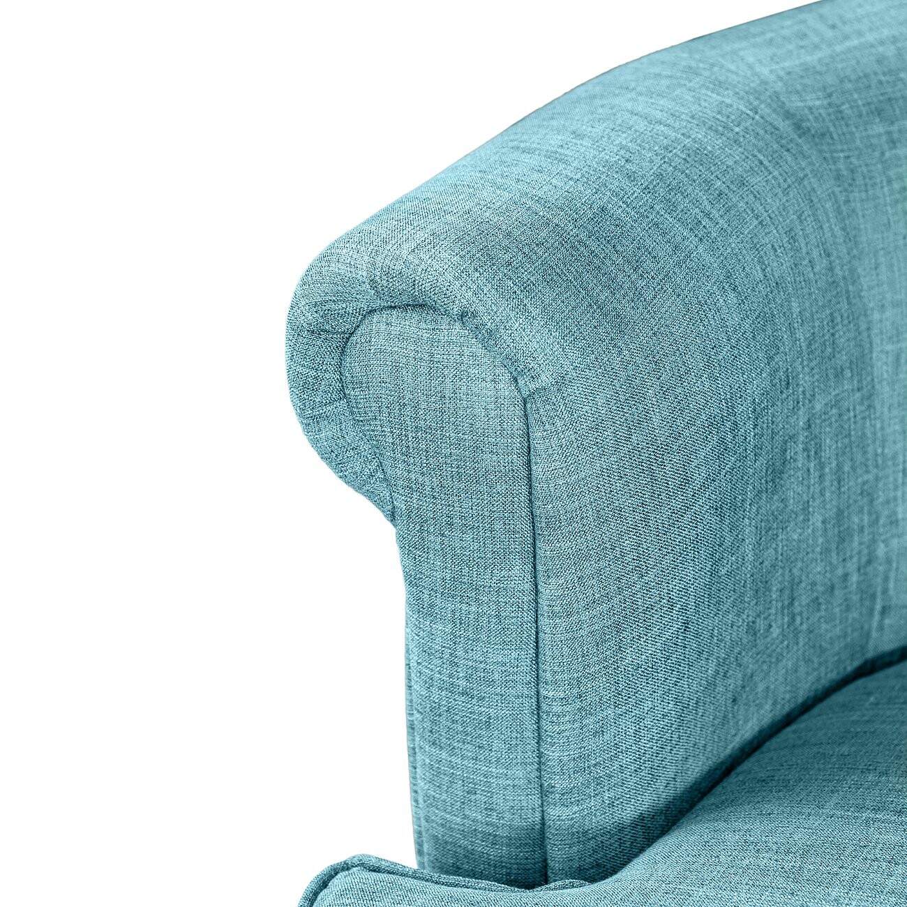 Кресло маленькое с низкой спинкой голубое Charlotte Bronte - изображение 6