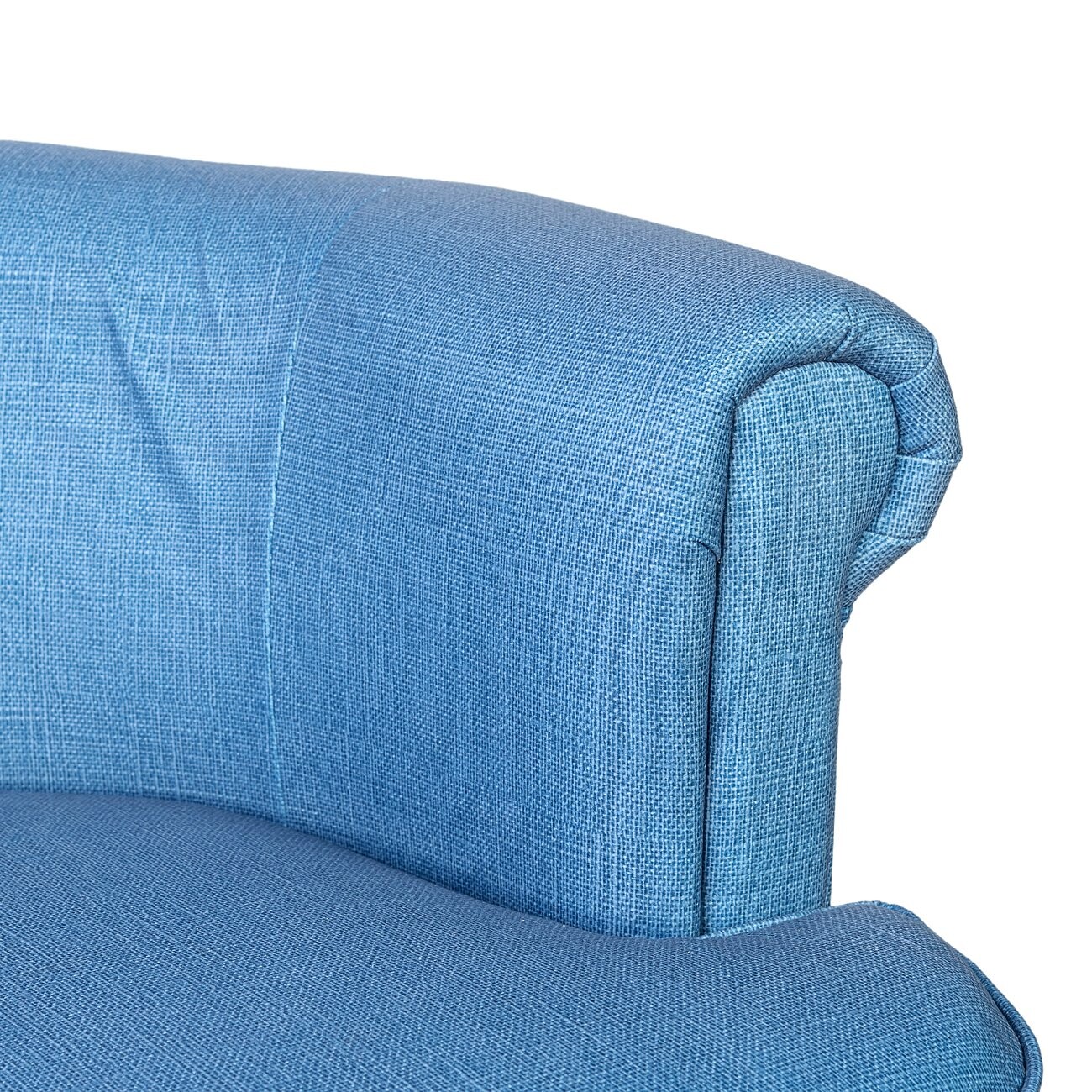 Кресло маленькое с низкой спинкой светло-синее Charlotte Bronte - изображение 6