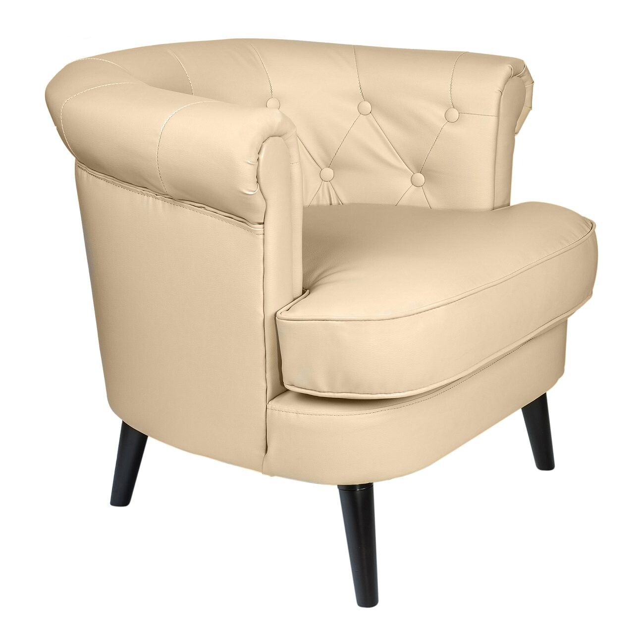 Кресло мягкое кремовое William Thackeray - изображение 2