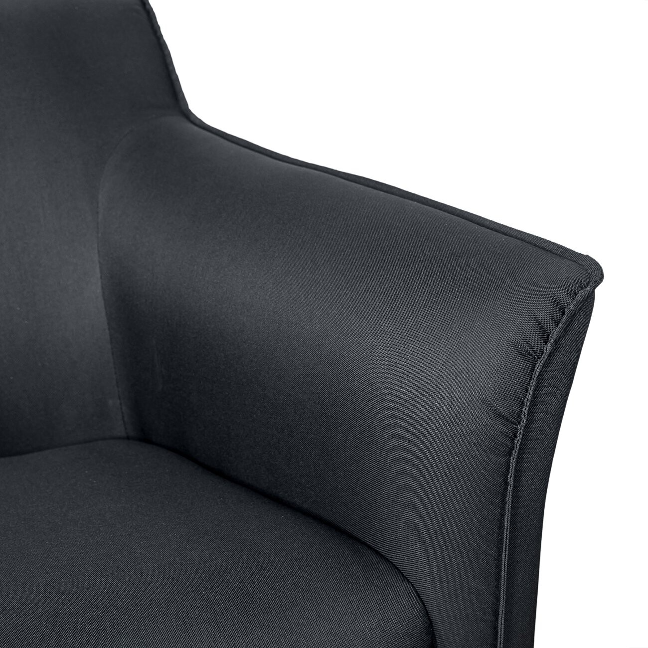 Кресло с мягкими подлокотниками темно-серое Gordon Byron - изображение 6