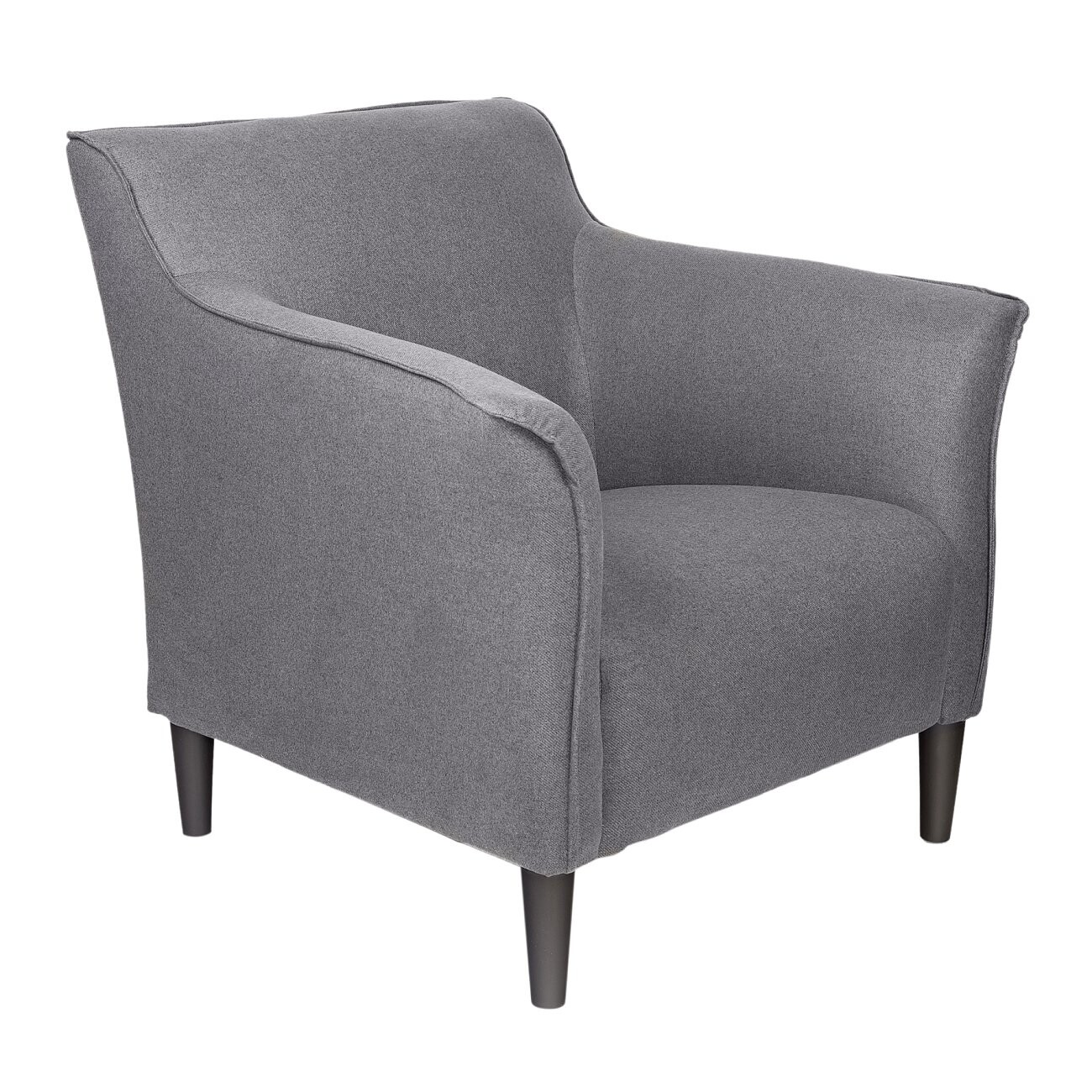 Кресло серое с гнутыми подлокотниками Gordon Byron - изображение 3