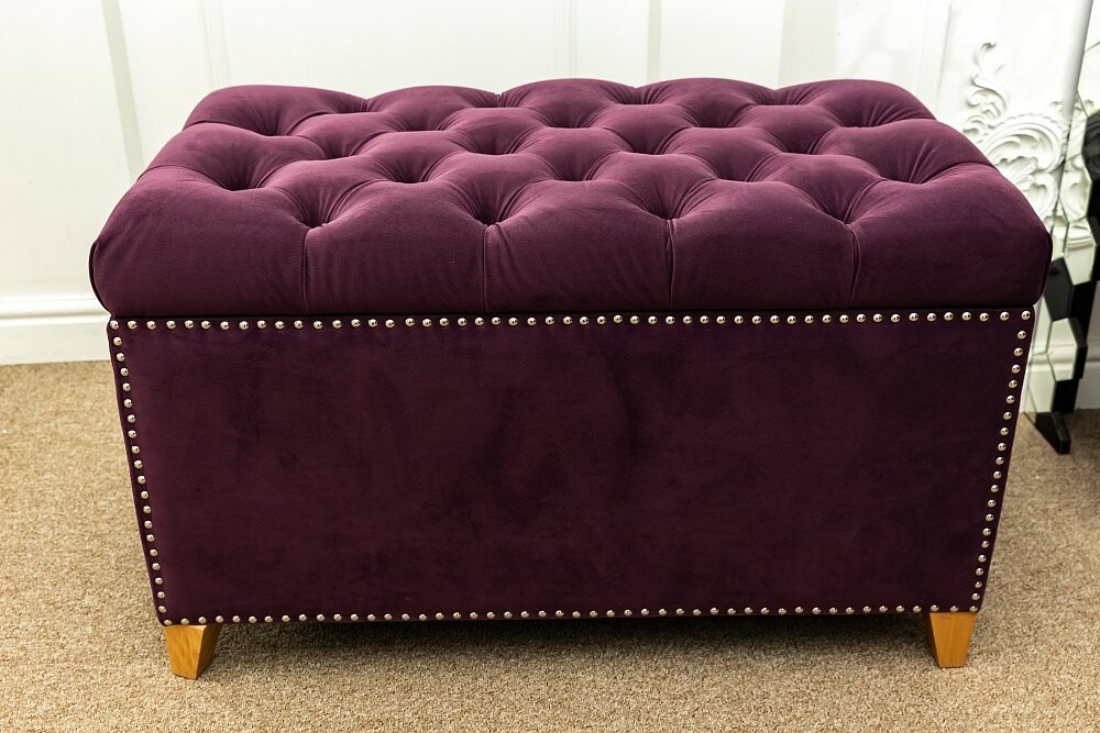 Банкетка с ящиком для хранения фиолетовая La Rosa - купить за 46100 руб ...