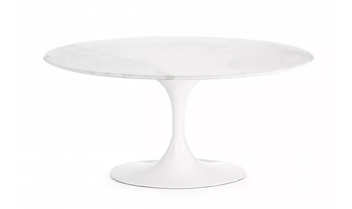 Белый кофейный столик маленький