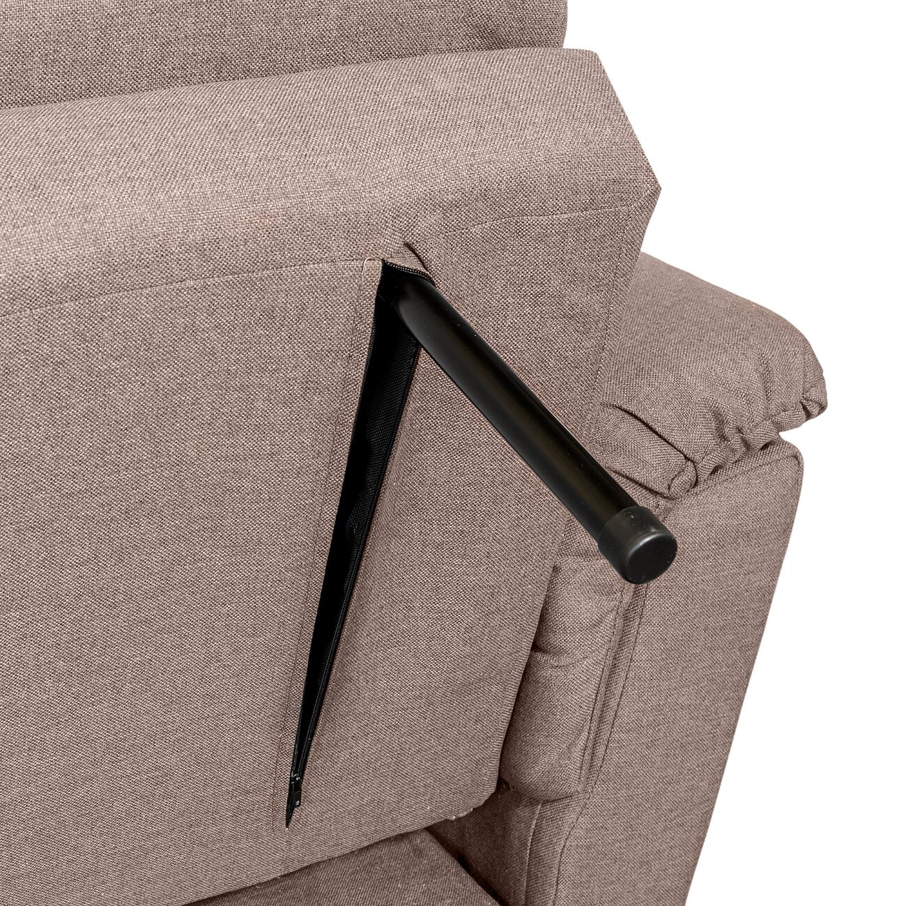 Диван-кровать Lewis Carroll прямой темно-бежевый - изображение 7