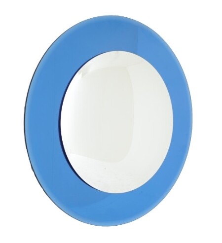Зеркало круглое большое синее Luna
