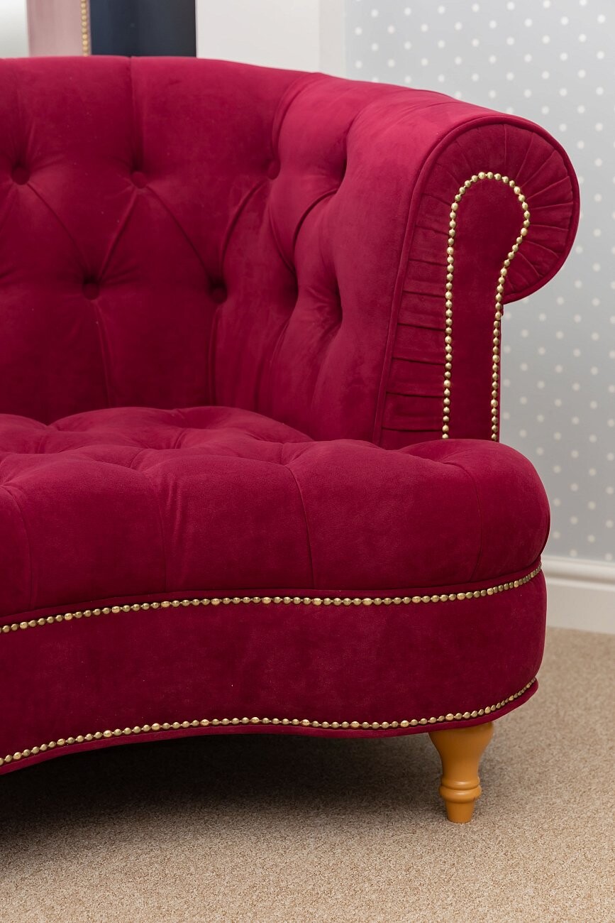 Диван La Rosa трехместный прямой бордо - изображение 6