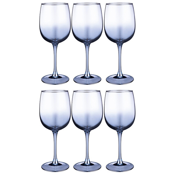 Набор бокалов из 6 штук синий 420 мл "Черное море омбре" - изображение 1