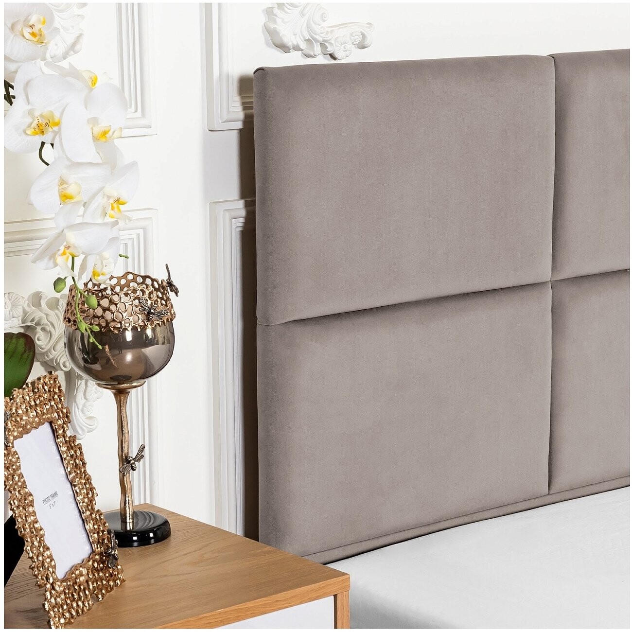 Кровать двуспальная с подъемным механизмом и ящиком для белья 160х200 серая Токио - изображение 4