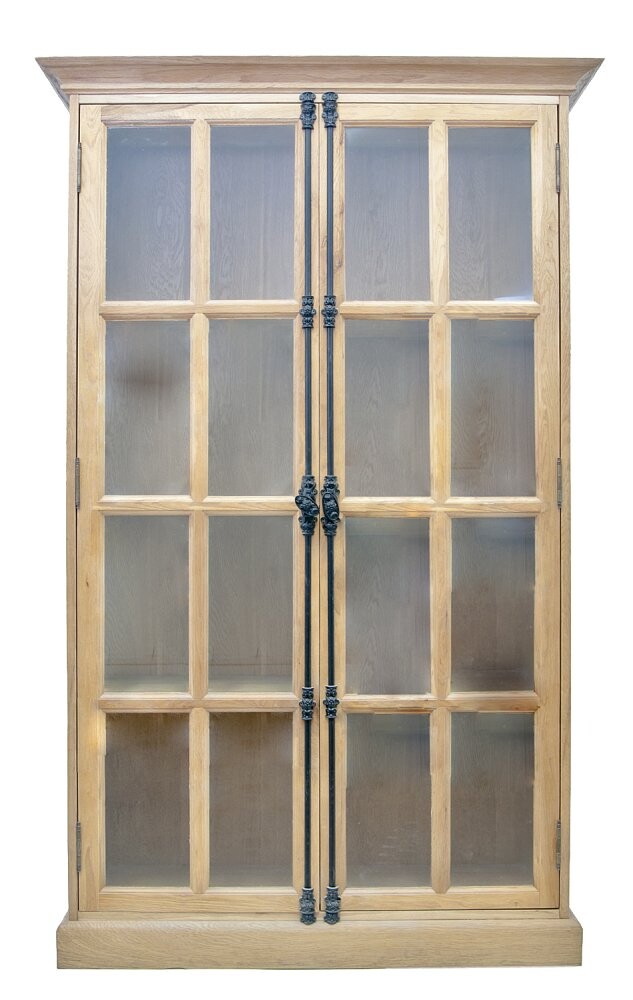 Шкаф деревянный со стеклянными дверцами Aero