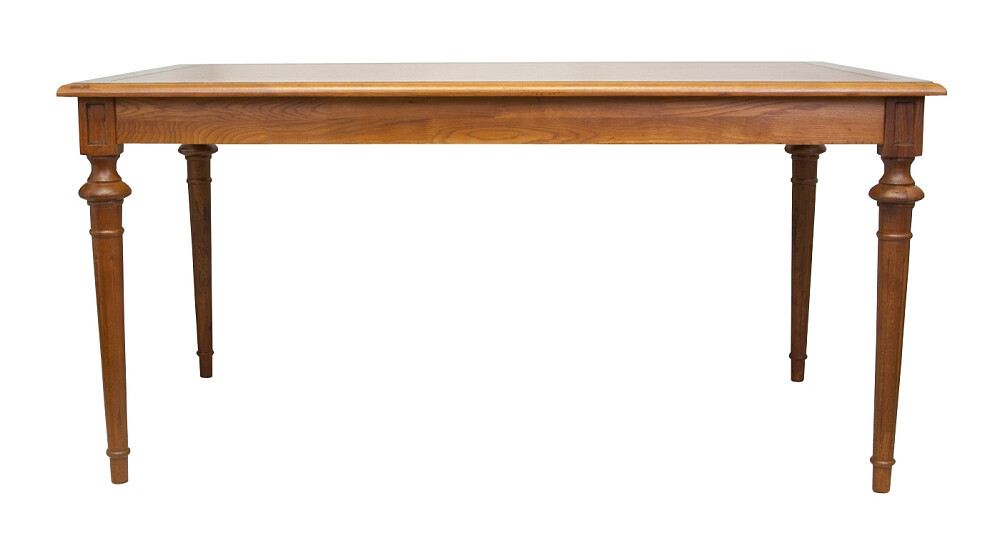 Обеденный стол деревянный с резными ножками 160 см Paton red