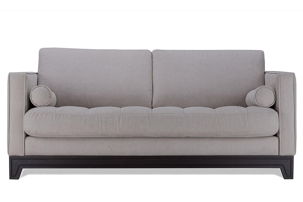 Прямой диван малютка серый