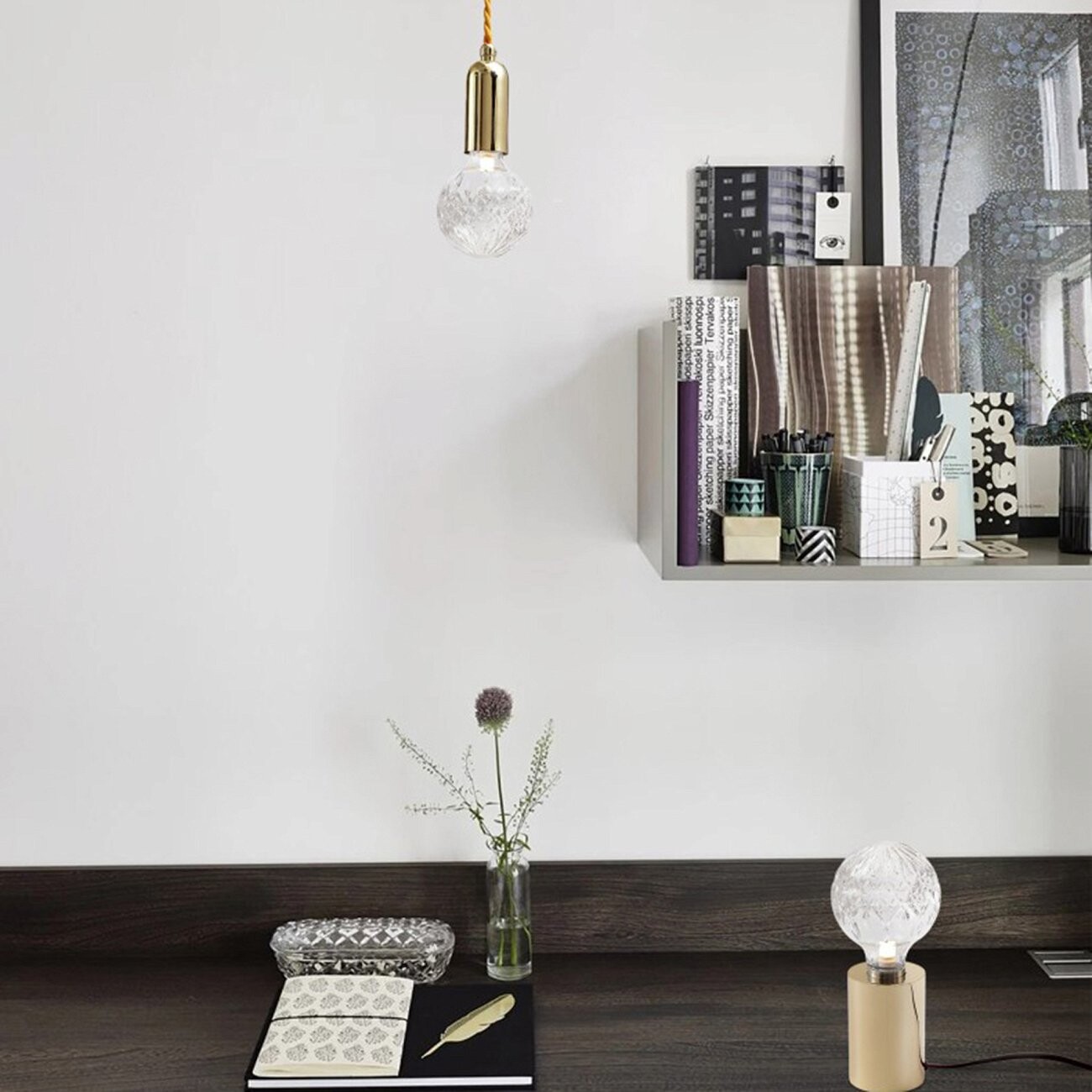 Подвесной светильник Ariana Золотой Прозрачный - изображение 4