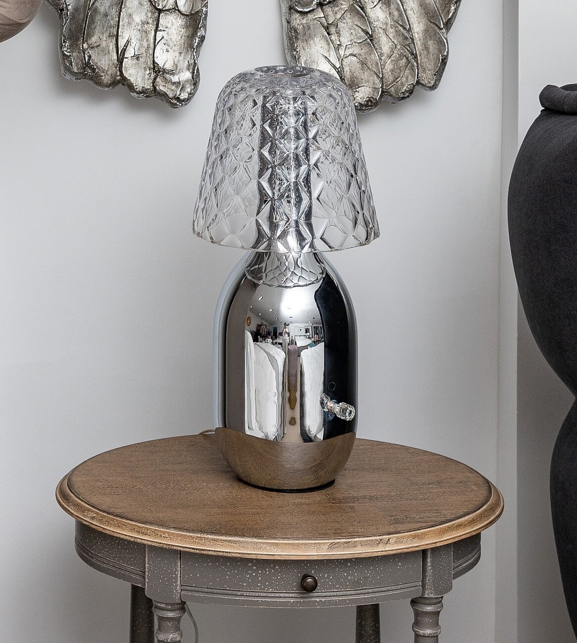 Настольная лампа Kanye Серебряная - изображение 2